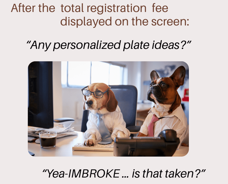 customized car plate number