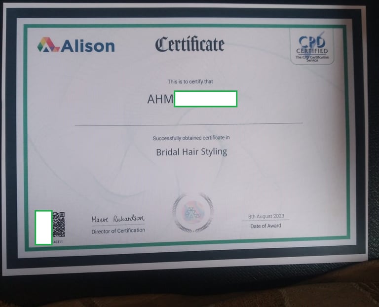 certificate international diplome diploma certificat شهادة دبلوم عالمي دولي أليسون