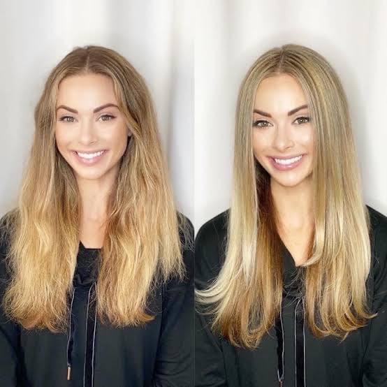 stock photo Brazilian blowout 