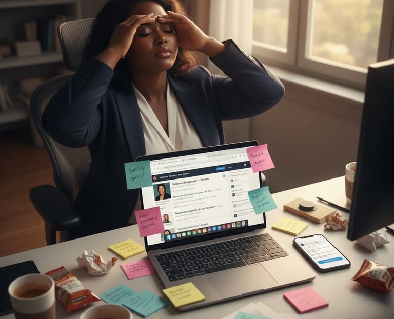 Job seeker frustrated by mass applying without a strategy - career application burnout