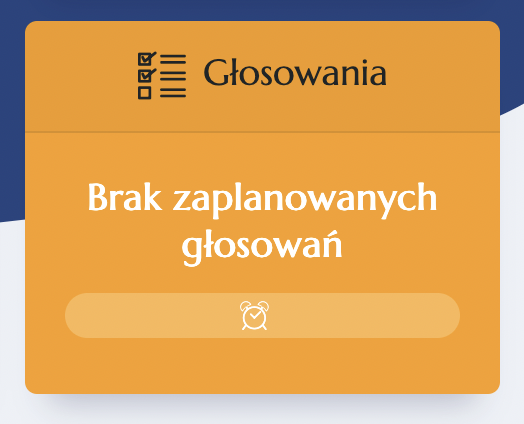 kafelek menu głosowania