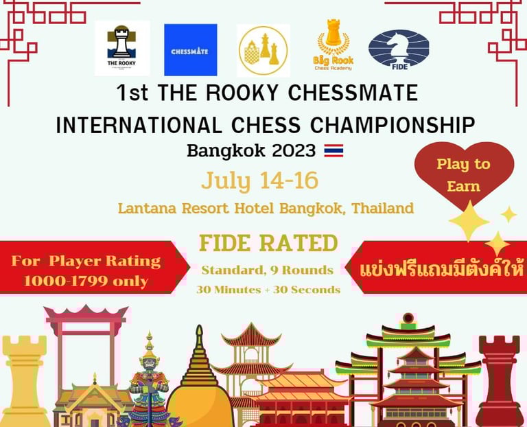1st The Rooky Chessmate International Chess Championship, Lantana Resort Hotel, Bangkok, Thailand
