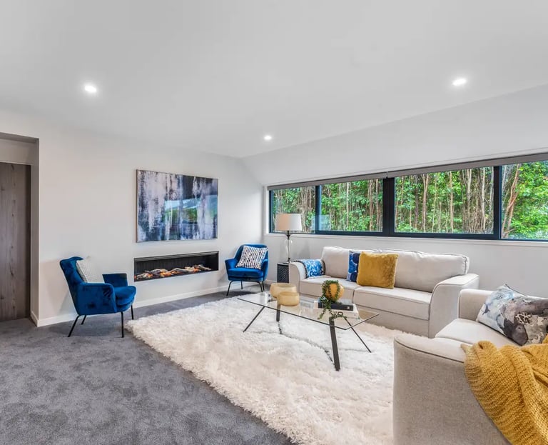 Open plan living room - Kohimarama Rd home renovation - Revive Builders Auckland