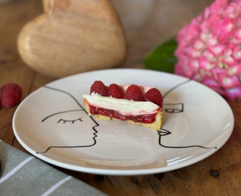 tarte framboise praline