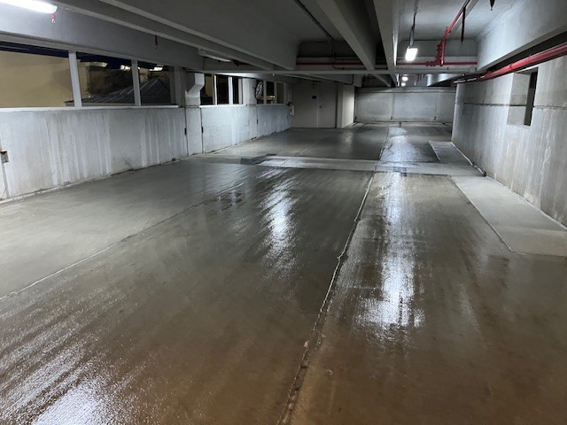 6 stories parking garage pressure washing and sweeping fort lauderdale FL
