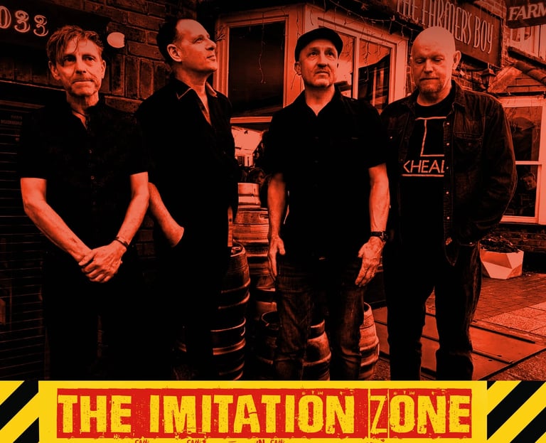 The imitation zone band with 80s music