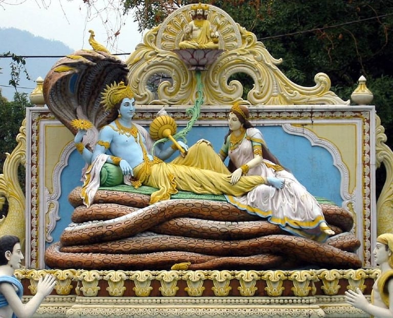 Vishnu e Lakshmi