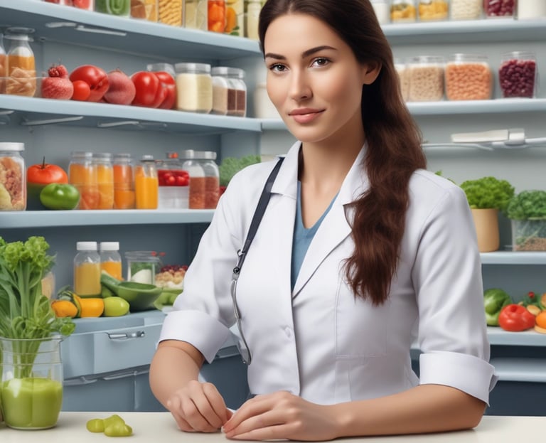 Close-up of a student working on a science project in a modern lab.