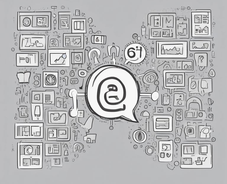 a hand holding a paintbrush and a red question mark