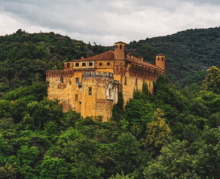 13th century verzuolo castle piemonte italy