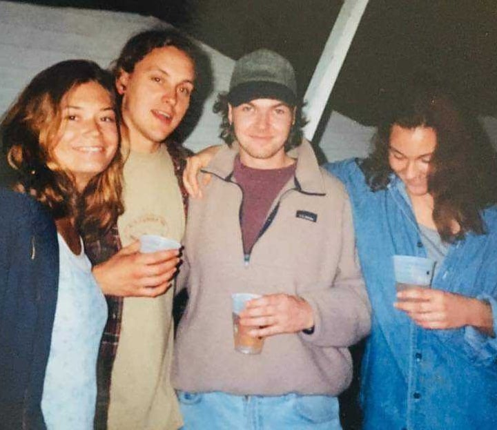 Michelle D., Derek, me and Dawn from left to right. Circa 1997?