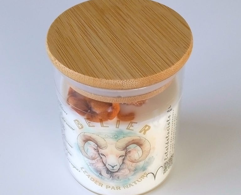 aries zodiac sign candle