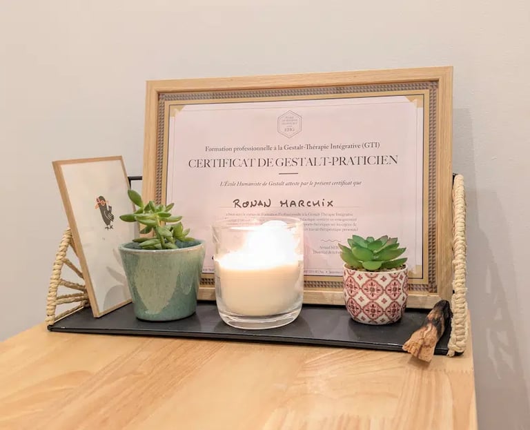 Certificat Praticien Gestalt Ronan Marchix Versailles
