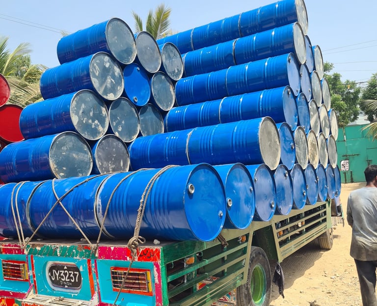 Used steel drums for refurbishment – bulk steel barrel supplier Zyema Packages
