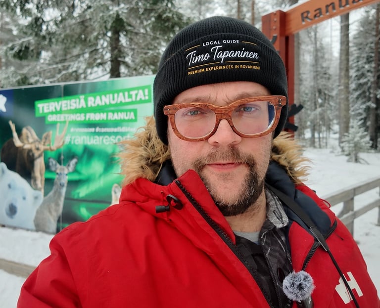Local Guide Timo Tapaninen at Ranua Wildlife Park in Finnish Lapland