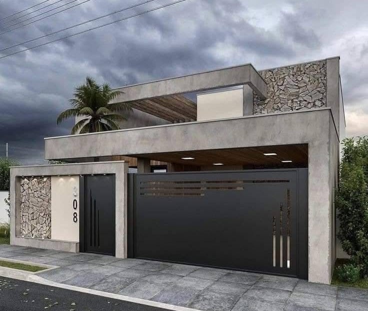 Portón de herrería de seguridad para casa en Monterrey