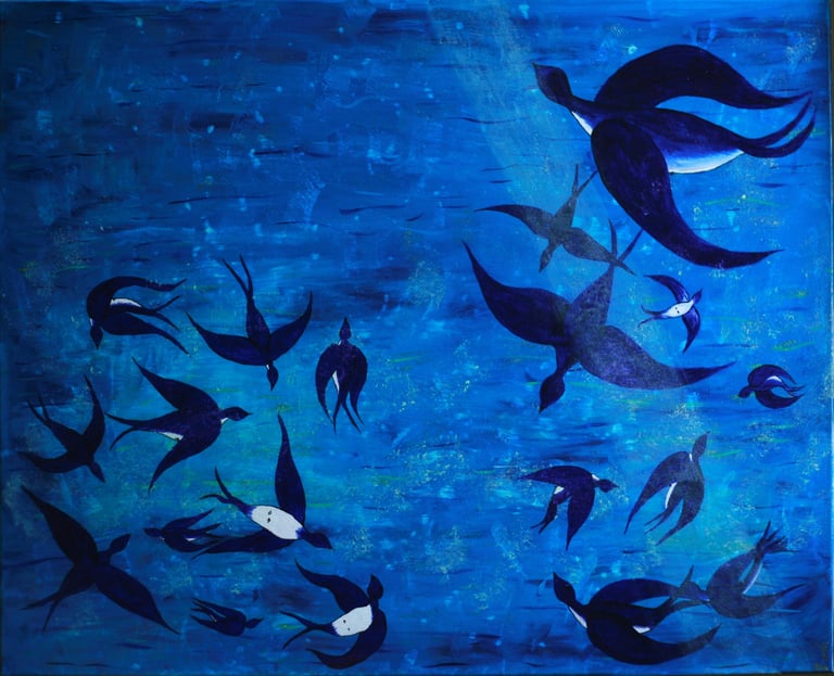 Hirondelles sous l'eau, quand les oiseaux nous offrent un ballet aquatique magique !