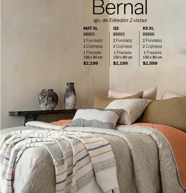 Edredón dos vistas modelo Bernal de la marca Vianney