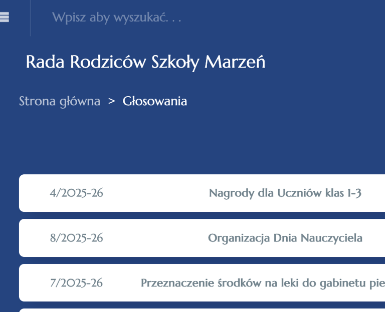 Głosowania
