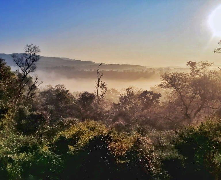 sunrise at Green Acres Homestay