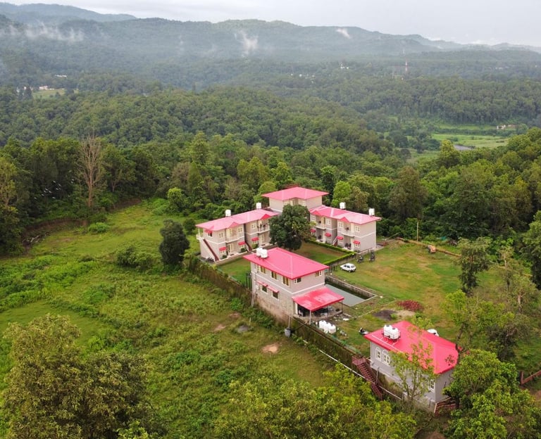 bird eye view of green acres homestay