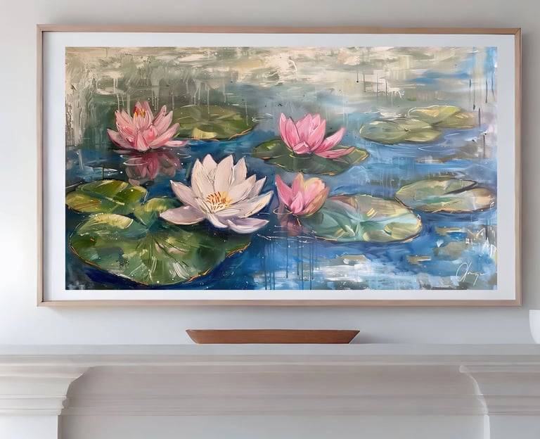 Frame-TV-Water-Lilies-Painting-Digital-Art