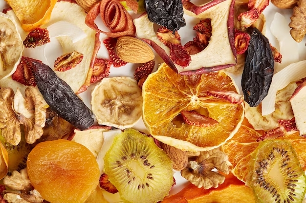 diferentes frutos secos