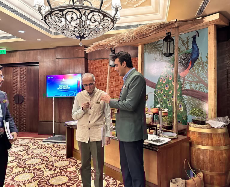 President of Chamber India Mr. Abhinav Balyan with Foreign Secretary of India