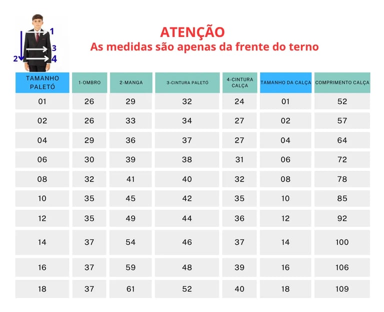 Terno Infantil Masculino Slim Italiano Pespontado + 4 Cores