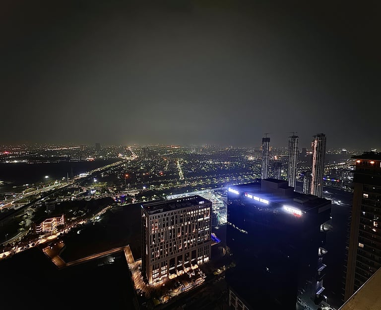 City View From Balcony of Supernova Spira