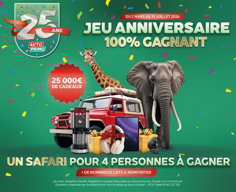 Jeu anniversaire autoprimo