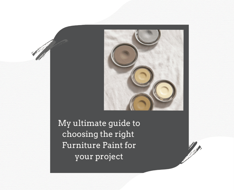 A range of quality paints to use in furniture painting