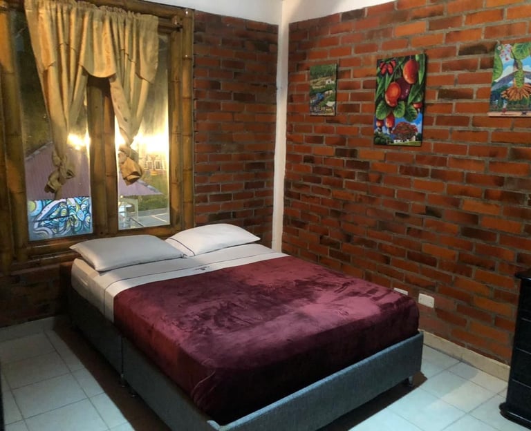 Habitación del Hotel Palmas de Santa Helena Quimbaya Quindío