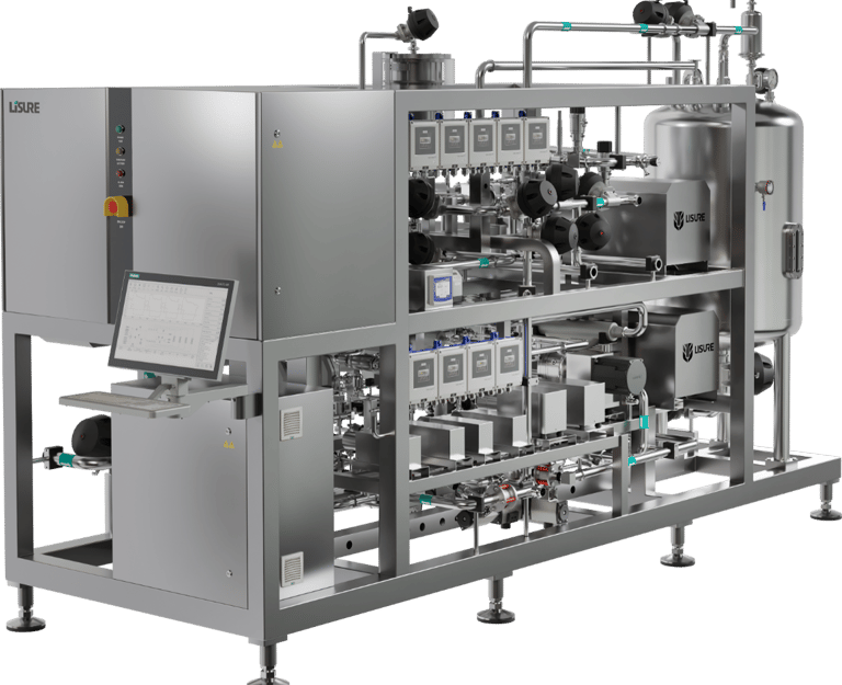 Inline dilution/conditioning chromatography system