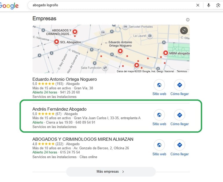 expertos seo local logroño abogados