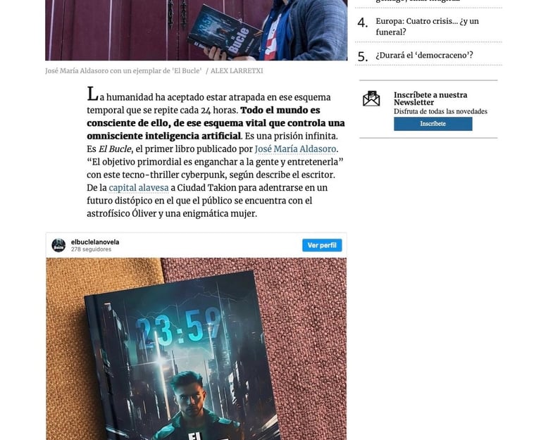 entrevista a jose m aldasoro por el diario de noticias de alava