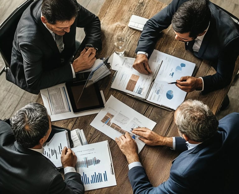 team offering financial consulting solution