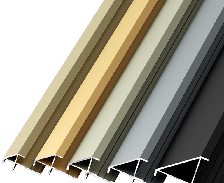 Aluminum Alloy Beveled External Corner Trim - Sleek, Durable Edge Solution for Home & Commercial Interiors