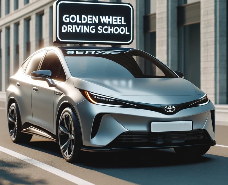 Golden Wheel Driving School training car in Winnipeg Manitoba