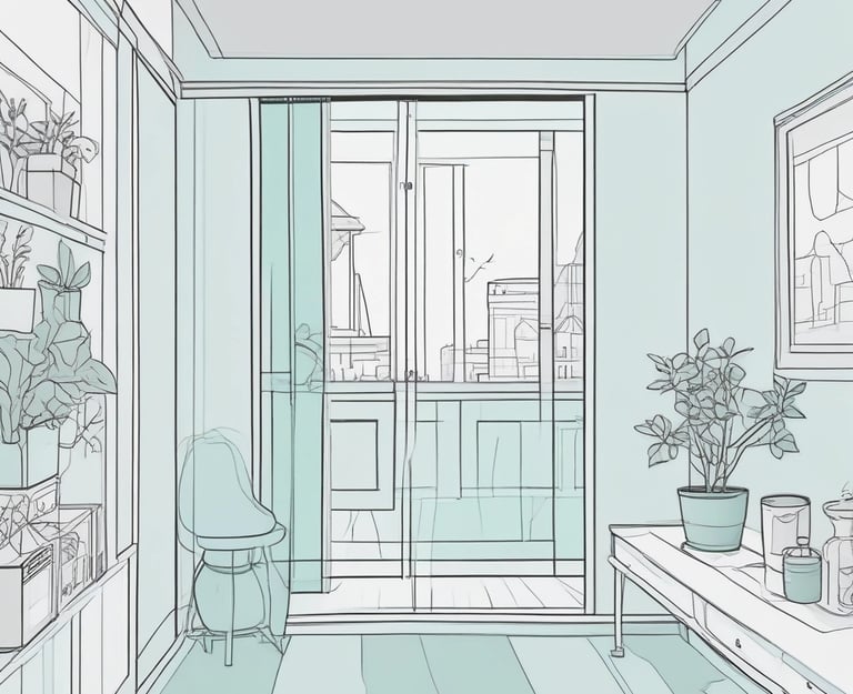 A person walks down a city street.