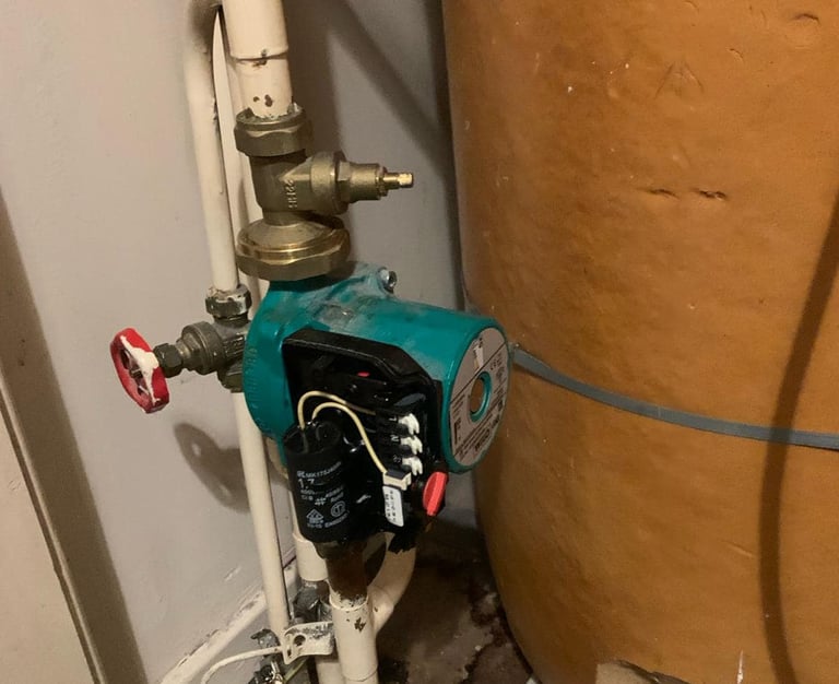 Pipework installation completed for a home in Evesham