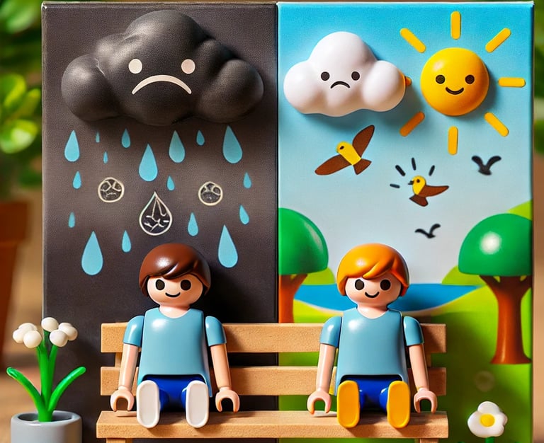 soleil nuage couple gérer émotions mieux thérapie perret manon playmobil