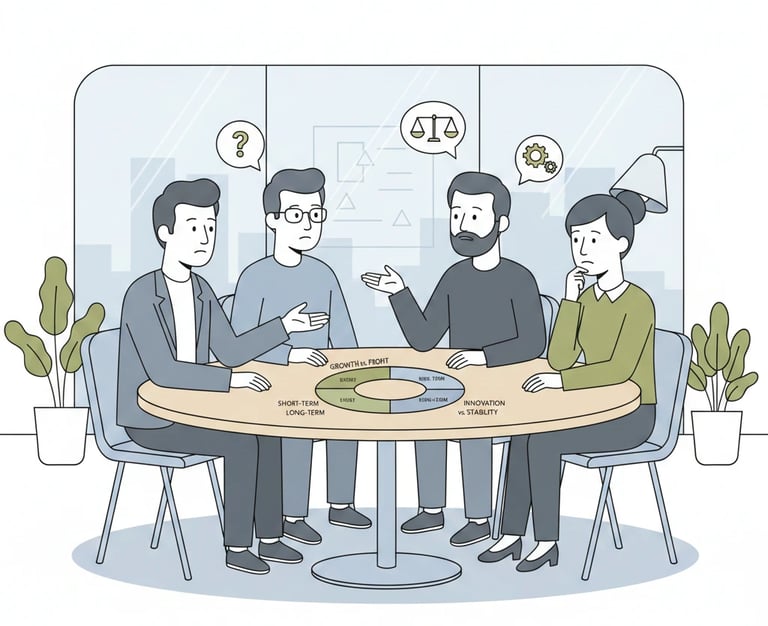 Founder demonstrating grounded conviction and judgment during an investor discussion, not overconfid