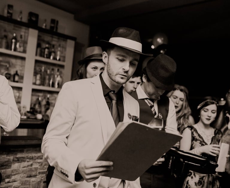 1920's murder mystery event