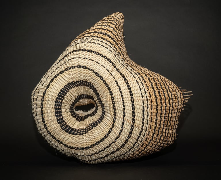 Becoming, 2020, cane, reed