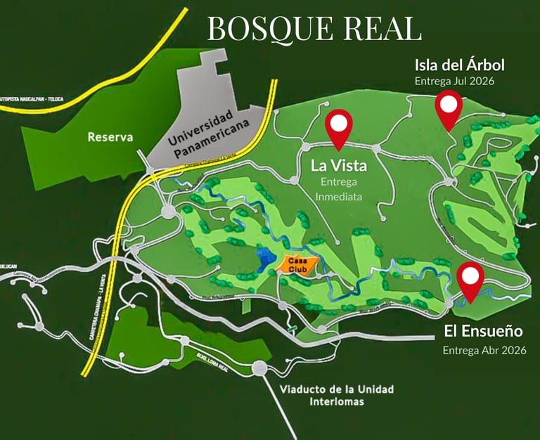 Plano Bosque Real Lotes residenciales