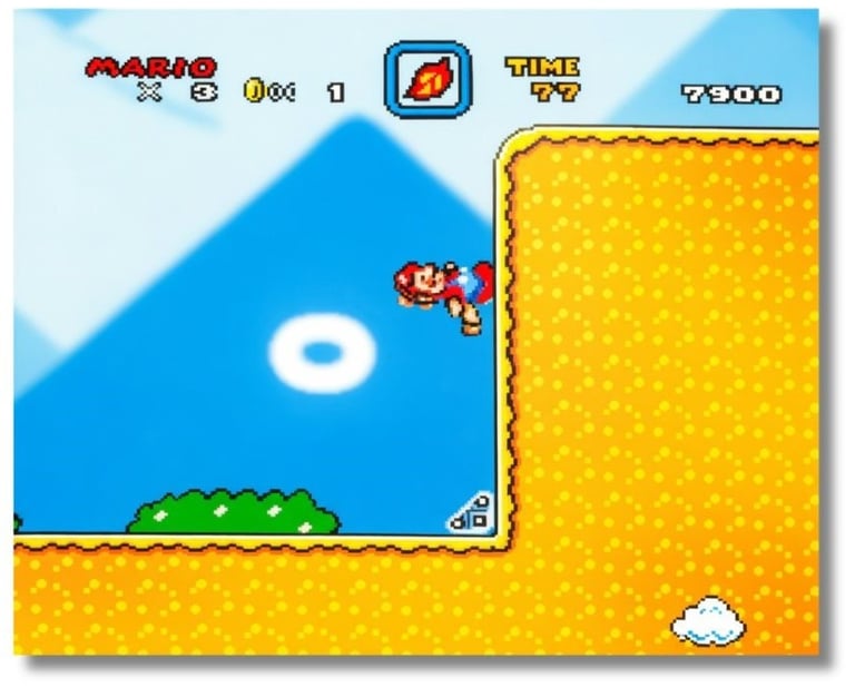  Mario correndo pela parede.