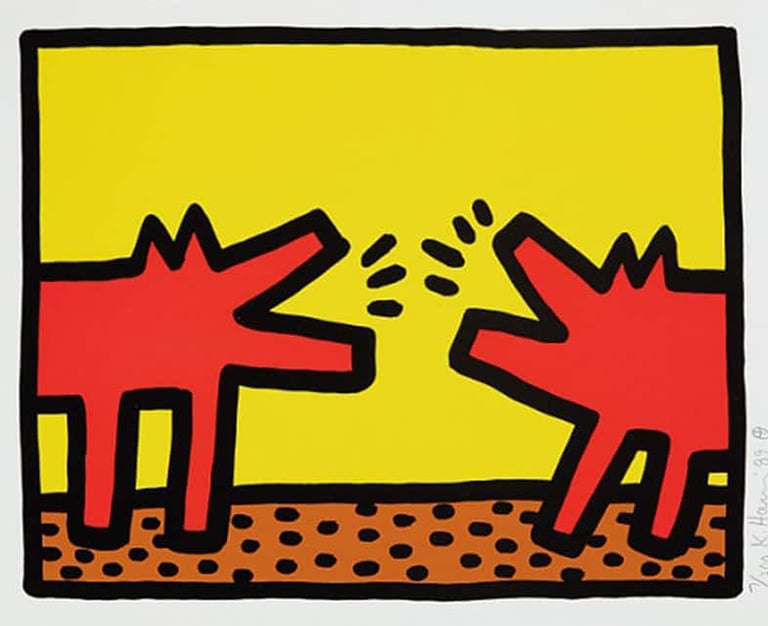 Keith Haring, Pop Shop IV (Plate 4), from the Pop Shop IV Portfolio, 1989