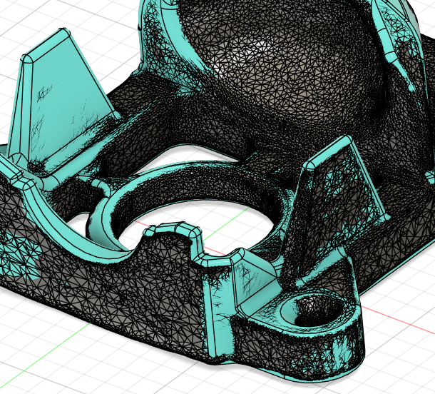 rétro-ingénierie d'une pièce plastique sur la base d'un scan 3D