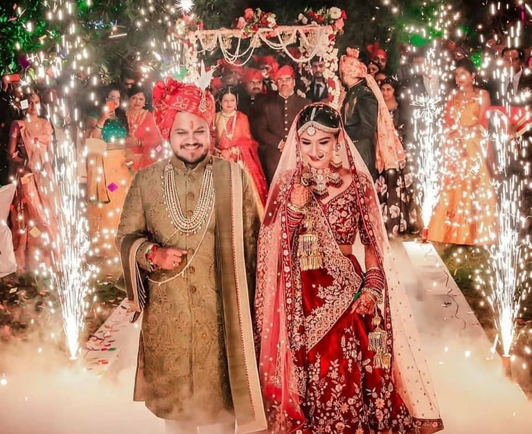 BEST BRIDE GROOM ENTRY & JAIMALA THEMES BY GEET EVENTS